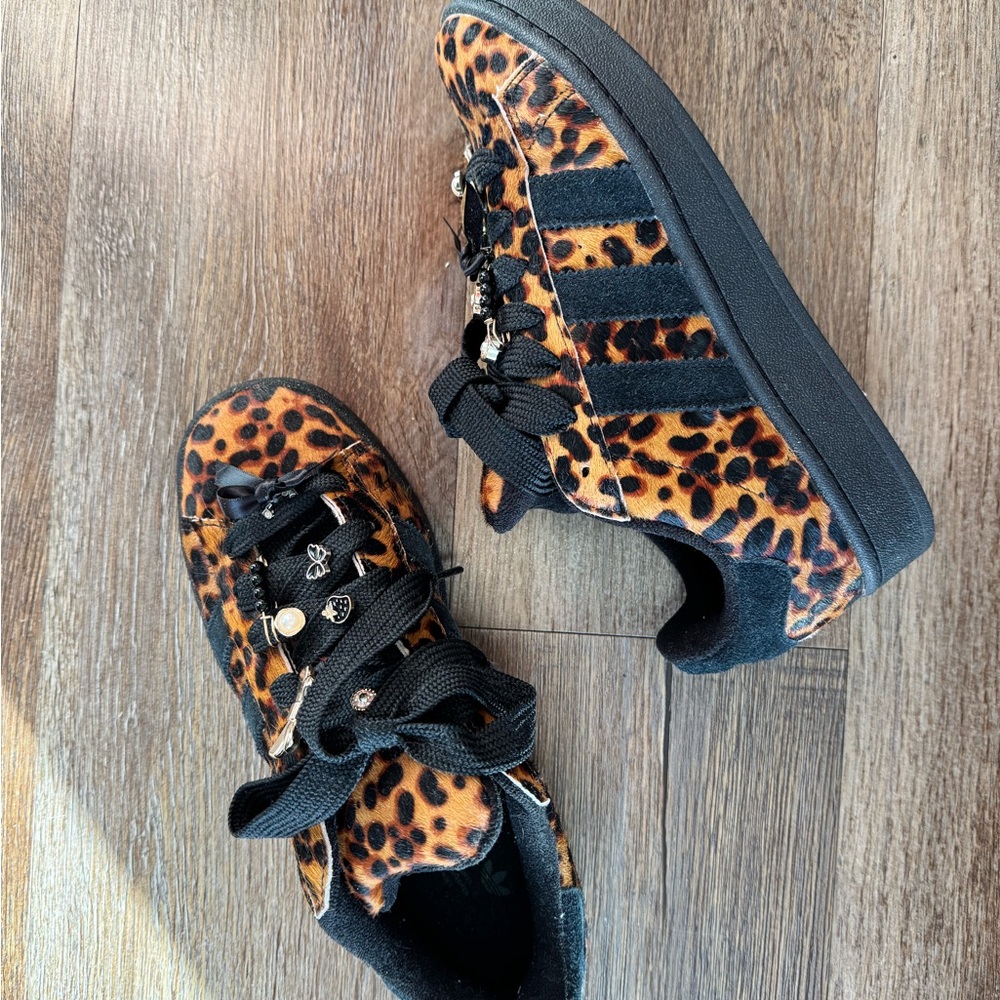 Adidas Animal Print Sneakers with Black Accents